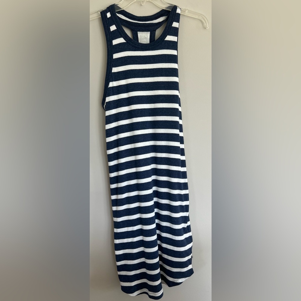 Mountain Hardwear Racerback striped Tennis Dress 17” p-p and 39” long
